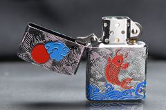 Zorro khắc 5 mặt chủ đề cá chép dưới trăng Z92035