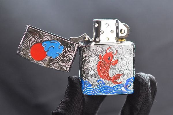 Zorro khắc 5 mặt chủ đề cá chép dưới trăng Z92035