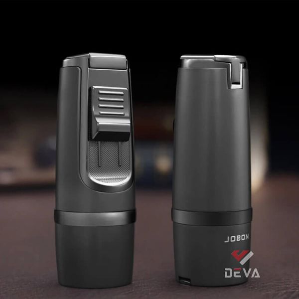 Bật lửa ga chính hãng Jobon khò 3 tia kèm đục Cigar ZB 8001