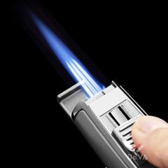 Bật lửa ga chính hãng Jobon khò 3 tia kèm đục Cigar ZB 8001