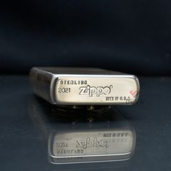 Zippo Bạc Khối Ốp Emblem Đầu Bò Marlboro BK39