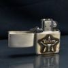Zippo Bạc Khối Ốp Emblem Đầu Bò Marlboro BK39