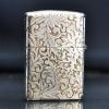 Zippo Bạc Khối Hoa Văn Nổi 5 Mặt BK17
