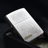 Zippo Mạ Satin Khắc Hình Hổ Săn Mồi ZK14