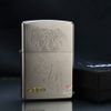 Zippo Mạ Satin Khắc Hình Hổ Săn Mồi ZK14