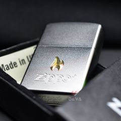 Zippo Satin Khắc CNC Ngọn Lửa Thương Hiệu Zippo ZK106