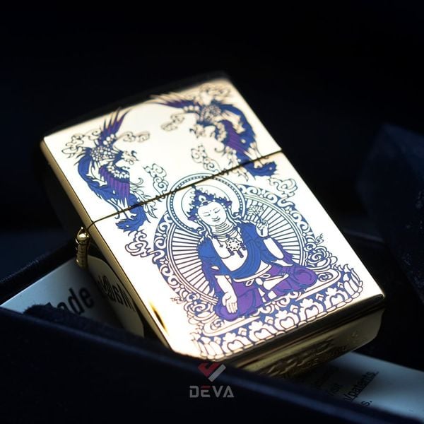 Zippo Khắc Hình Đức Liên Hoa Thủ Bồ Tát ZN34