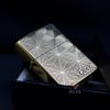 Zippo Khắc Nổi Hoa Văn Tam Giác Và Logo Zippo ZN388