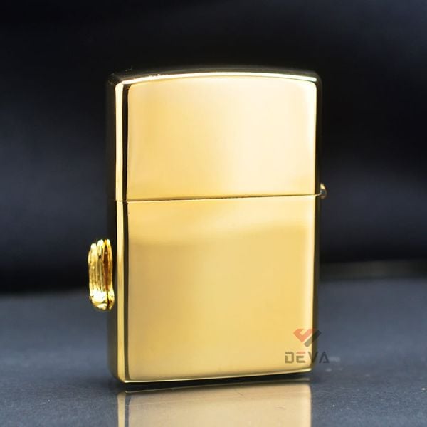 Zippo Nhật Mạ vàng ốp ngựa nổi sơn màu ZN12