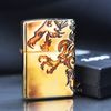 Zippo Đồng Hun Khói Khắc Chìm Rồng Lửa ZN40