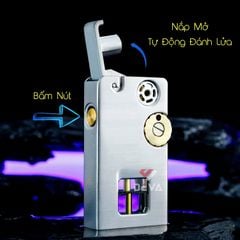 Bật lửa xăng đá Zorro đánh lửa tự động  kèm diêm xăng Z785