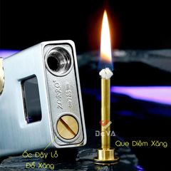 Bật lửa xăng đá Zorro đánh lửa tự động  kèm diêm xăng Z785