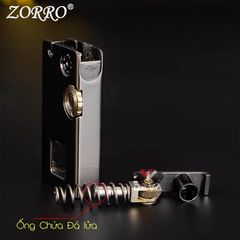 Bật lửa xăng đá Zorro đánh lửa tự động  kèm diêm xăng Z785