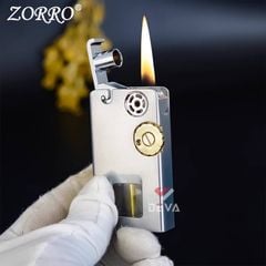 Bật lửa xăng đá Zorro đánh lửa tự động  kèm diêm xăng Z785