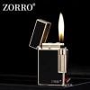 Bật lửa xăng đá Zorro tay đánh lửa ngang sơn mài Z612-205