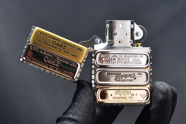 Zippo 2 Đáy Bottomz Up Ốp Mộc Đáy Các Thời Kỳ ZN373