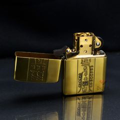 Zippo Khắc Thái Cực Bát Quái Chí Bảo Phong Thủy ZN55