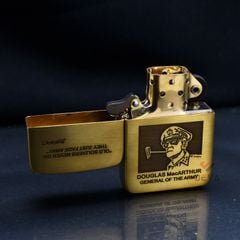 Zippo Tái Bản 1941 Khắc Tướng Mỹ Douglas MacArthur ZN351