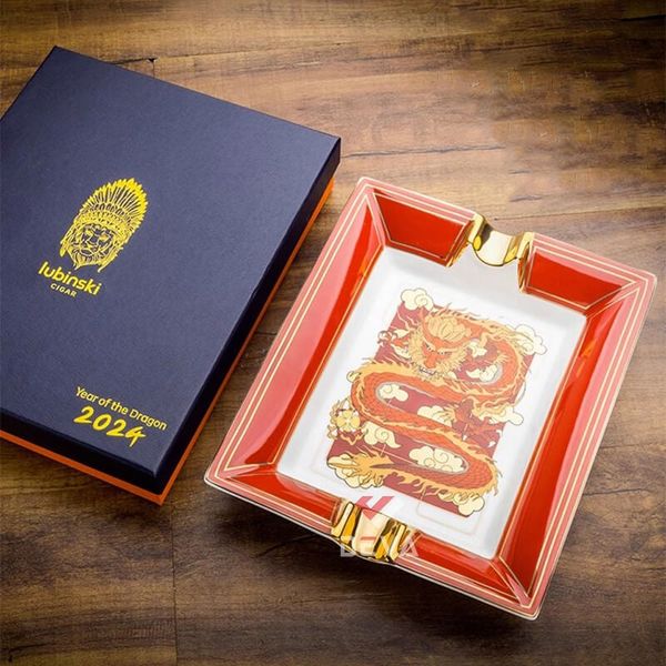 Gạt tàn 2 điếu hình rồng Lubinski YJA 20035