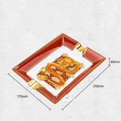 Gạt tàn 2 điếu hình rồng Lubinski YJA 20035