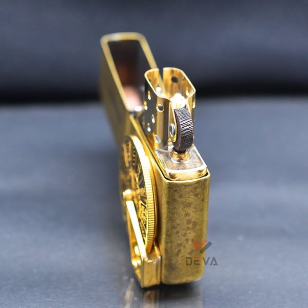 Zippo Đồng Bụi Ốp Vòng Quay Uống Rượu Roulette ZN125