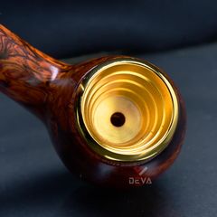 Tẩu hút Xì Gà thân gỗ cán cong Freesize TG08