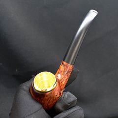 Tẩu hút Xì Gà thân gỗ cán cong Freesize TG08