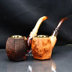 Tẩu bầu lục giác thân gỗ cán sừng Freesize TS29