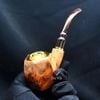 Tẩu Cigar bầu lục giác thân gỗ cán sừng Freesize TS29