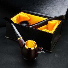 Tẩu bầu tròn gỗ cẩm cán sừng Freesize TS14