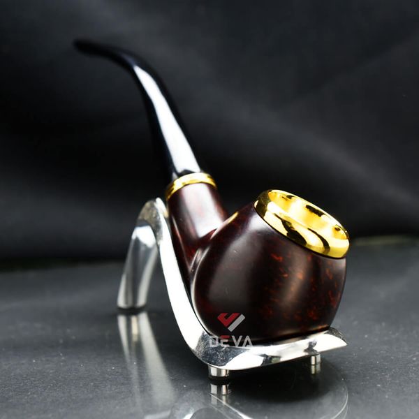 Tẩu bầu tròn gỗ cẩm cán sừng Freesize TS14