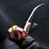Tẩu Cigar bầu tròn gỗ cẩm cán sừng Freesize TS14