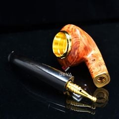 Tẩu cỡ lớn Freesize thân gỗ cán sừng TS28