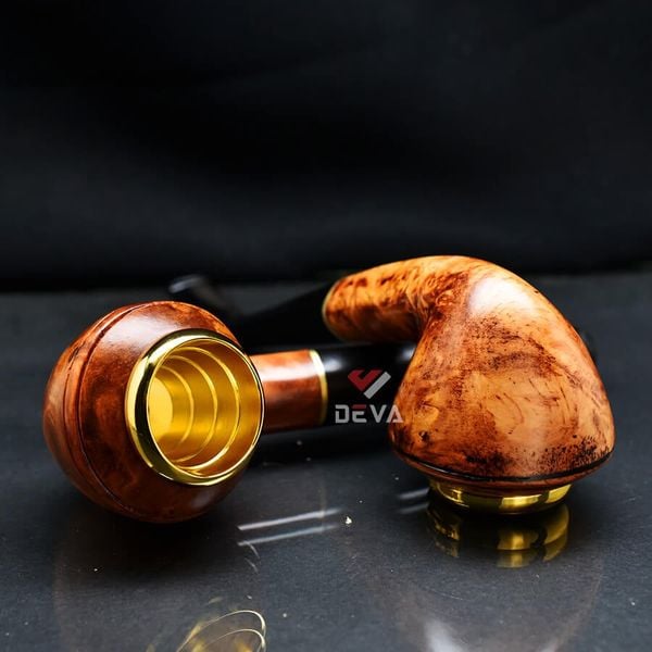 Tẩu cỡ lớn Freesize thân gỗ cán sừng TS28