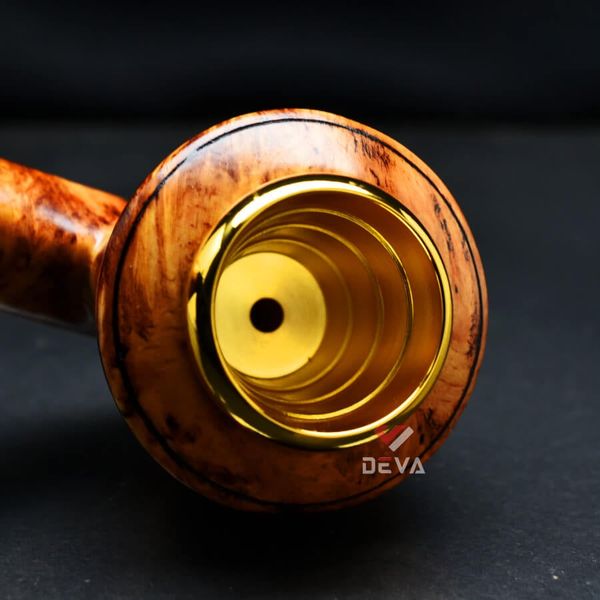 Tẩu cỡ lớn Freesize thân gỗ cán sừng TS28