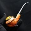 Tẩu Cigar cỡ lớn Freesize thân gỗ cán sừng TS28