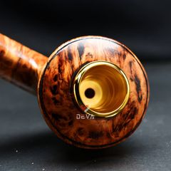 Tẩu cỡ trung Freesize 32-44 thân gỗ cán sừng TS27