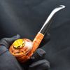Tẩu Cigar cỡ trung Freesize 32-44 thân gỗ cán sừng TS27