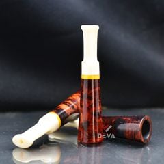 Tẩu mini thân gỗ cán sừng TS25