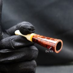 Tẩu mini thân gỗ cán sừng TS25