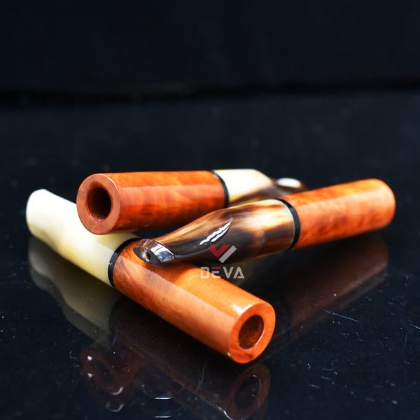 Tẩu cho Cigar mini gỗ Thạch Nam cán sừng TN09