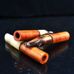 Tẩu cho Cigar mini gỗ Thạch Nam cán sừng TN09