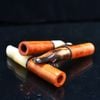 Tẩu cho Cigar mini gỗ Thạch Nam cán sừng TN09