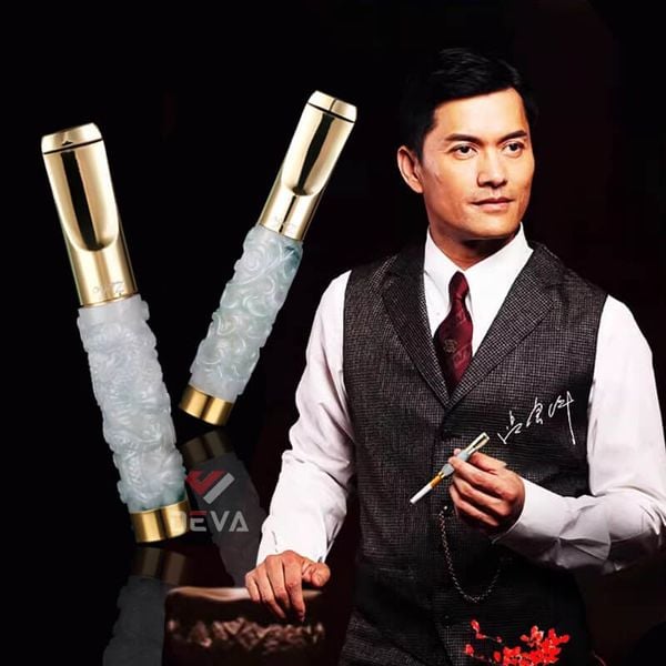 Tẩu lọc vệ sinh thân đá ngọc khắc hình rồng nổi Zobo ZB 358