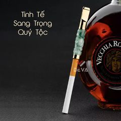 Tẩu lọc vệ sinh thân đá ngọc khắc hình rồng nổi Zobo ZB 358