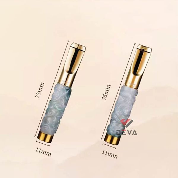 Tẩu lọc vệ sinh thân đá ngọc khắc hình rồng nổi Zobo ZB 358