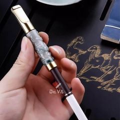 Tẩu lọc vệ sinh thân đá ngọc khắc hình rồng nổi Zobo ZB 358