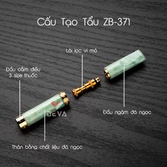 Tẩu đá ngọc xanh dùng cho các loại thuốc Zobo ZB 371