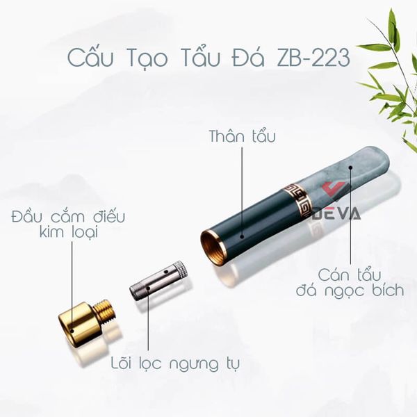 Tẩu đá ngọc dùng cho 1 cỡ thuốc to Zobo ZB 223