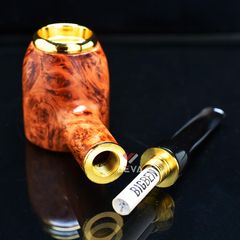 Tẩu gỗ hút Xì Gà cán sừng Freesize TS16